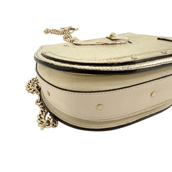 CHLOE Pixie Mini Convertible Belt Bag Metallic Gold - Picture 12 of 16